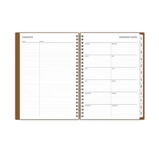 Blue Sky Weekly/Monthly 15 Months Planning Calendar and Notes 5.875"x8.625" Mocha Mousse image {7}
