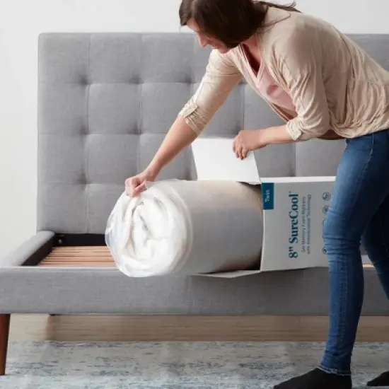 Lucid Essence 8" SureCool Gel Memory Foam Mattress with Antimicrobial Technology image {6}