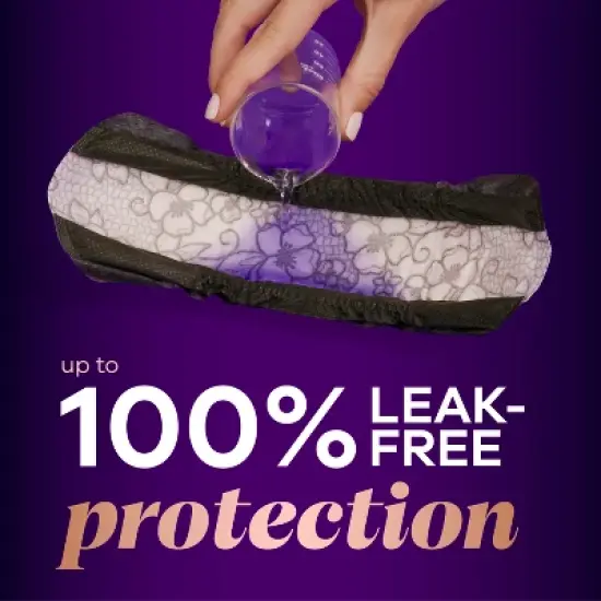 Always Discreet Boutique 6 Drops Incontinence Pads - Extra Heavy - Long Length - 40ct image {2}