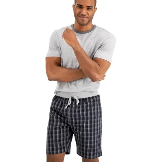 Hanes Premium Men's Short and T-Shirt Pajama Set 2pc image {2}