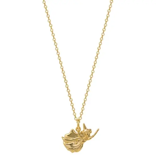 Disney Princess Cinderella's Fairy Godmother Gold Plated Pendant Necklace, 18 + 2'' image {3}