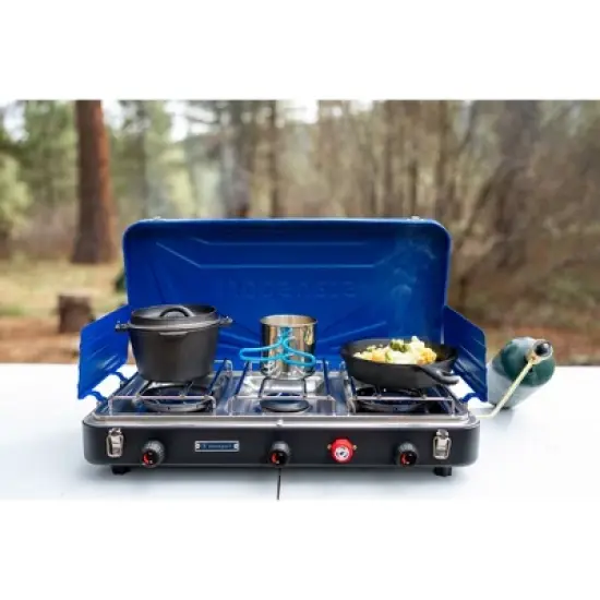 Stansport Preseasoned Cast Iron Flat Bottom Dutch Oven image {7}