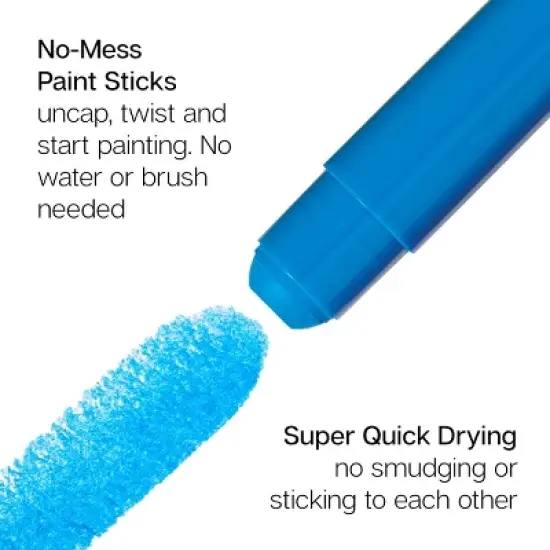 KINGART Tempera Paint Sticks, 12 Colors image {1}