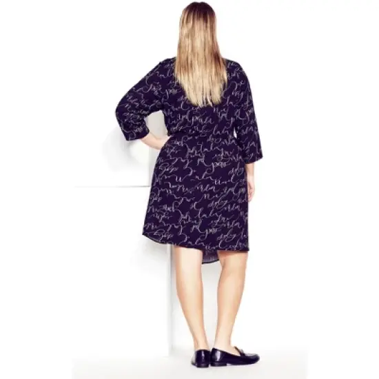 Women's Plus Size  Modern Electric Dress - black | REFINITY image {1}