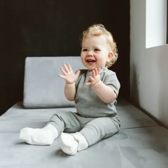 Goumikids Thermal Viscose + Organic Cotton Short-Sleeve Baby Bodysuit image {1}