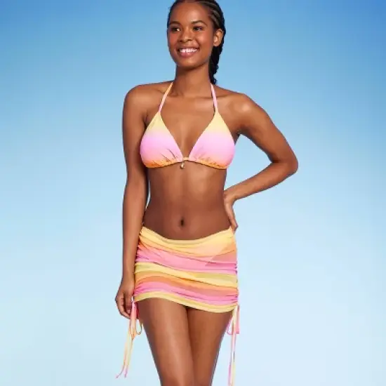 Women's Mesh Drawstring Ruched Cover Up Skirt - Wild Fable&trade; image {2}