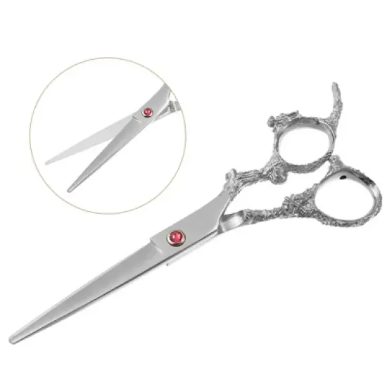 Unique Bargains Hair Scissors, Hair Cutting Scissors, Professional Barber Scissors, Stainless Steel Razor, 6.54" Long image {2}