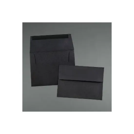 JAM Paper A6 Invitation Envelopes 4.75 x 6.5 Black Linen 68999I image {3}