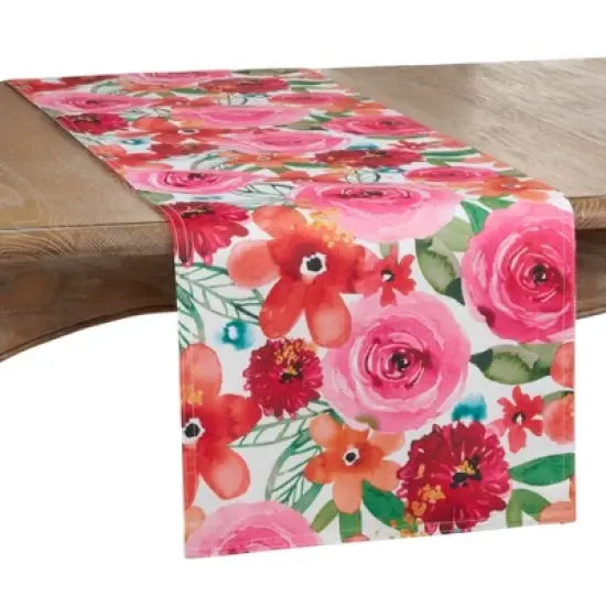 Saro Lifestyle Santa Monica Floral Runner image {3}