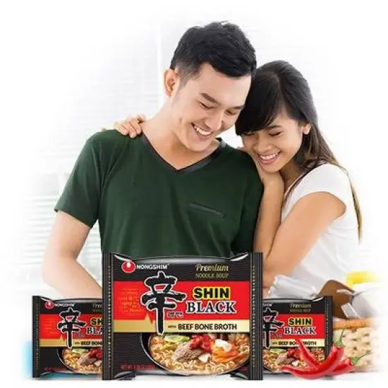 Nongshim Ramyun Black Noodle - 4.58oz image {2}