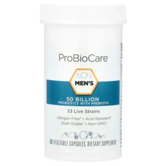ProBioCare Men's Probiotics with Prebiotic, 50 Billion, 60 Vegetable Capsules image {2}