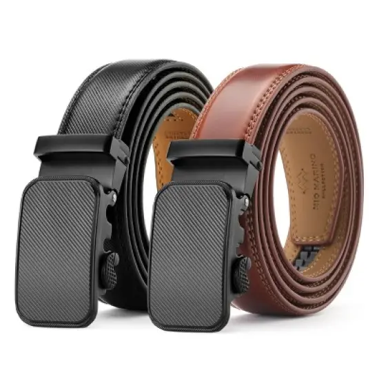 Mio Marino | Men's Indented Designer Ratchet Belt image {5}