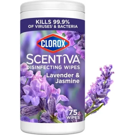 Clorox Scentiva Disinfecting Wipes - Lavender - 75ct image {15}