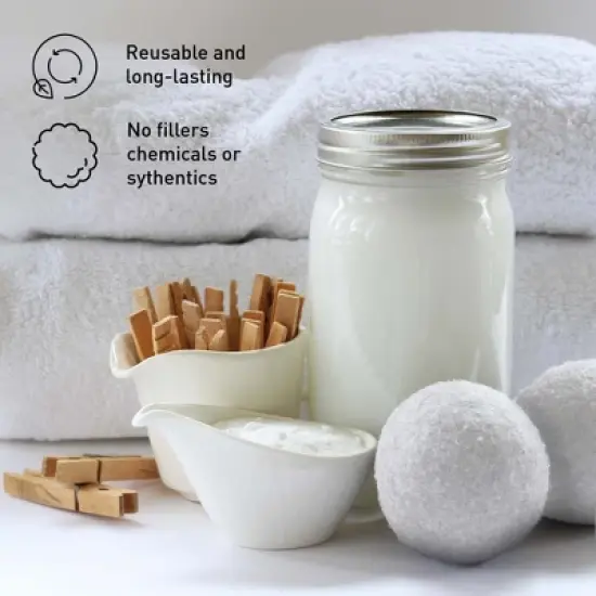 Eco-Friendly Laundry & Wellness Bundle &ndash; Detergent Sheets, Wool Dryer Balls, and Essential Oils image {1}