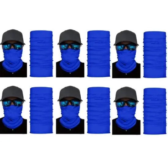 6 Pack Neck Gaiters Versatile for Outdoor Sports Work or Travel image {14}