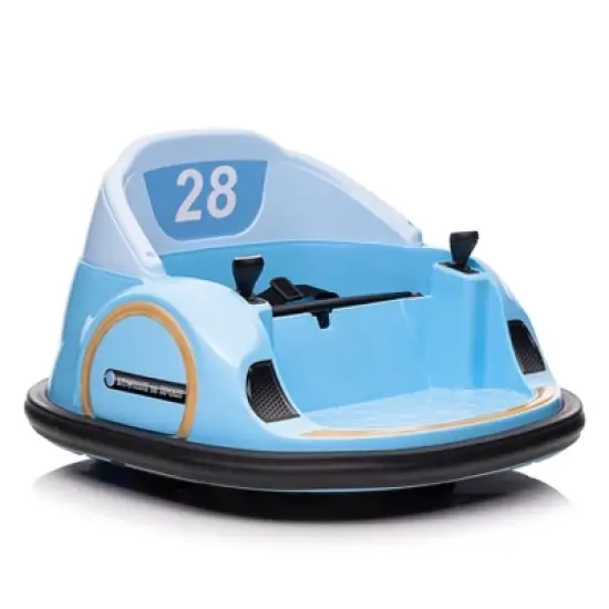 12V Kids Ride on Bumper Car, Battery Powered Bumper Car with Remote Control, 1.5+ Years Baby Electric Bumping image {7}