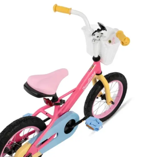 JOYSTAR Kids Bike for 2-7 Years, 12" 14" 16" Girls Toddler Bicycle with Training Wheels & Coaster Brake, Rainbow Bike, Macarons image {12}