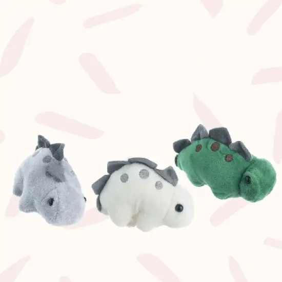 PixieCrush Mommy & 3 Baby Dinosaur Stuffed Animal Set image {2}