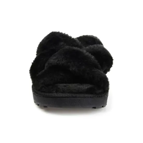 Journee Collection Womens Quiet Comfort Insole Slip On Slide Open Toe Slippers image {5}