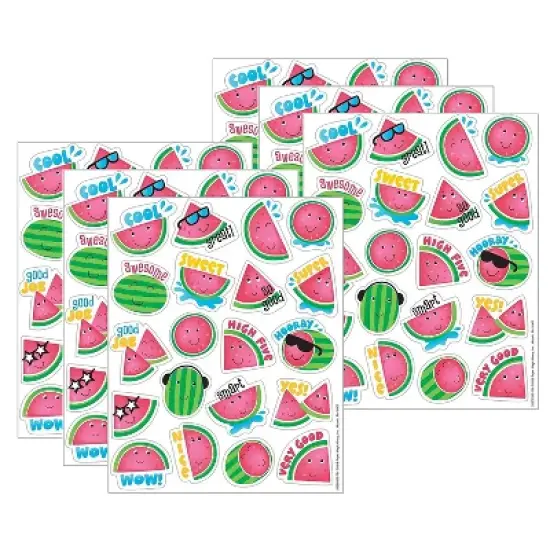 Eureka Scented Stickers Watermelon 80/Pack 6 Packs/Bundle (EU-650932-6) image {1}
