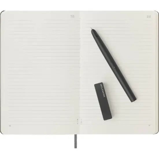 Moleskine 3 Set Bundle Ruled Smart Notebook and Smart Pen LG Hard Cover Black: Digital Notebook, Elastic Closure, Pocket image {2}