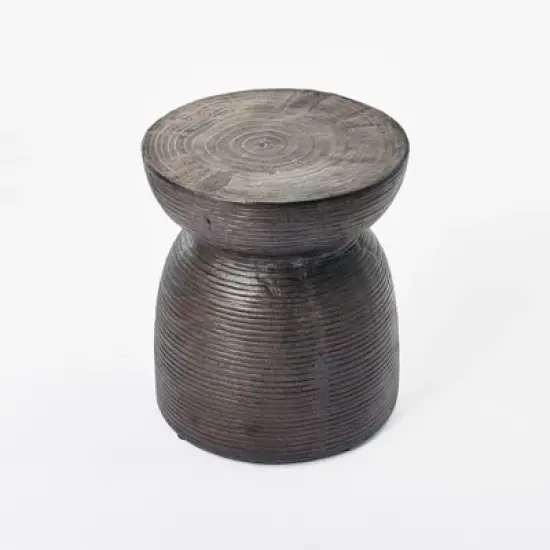 Grantsville Drum Accent Table Black - Threshold&trade; designed with Studio McGee image {2}