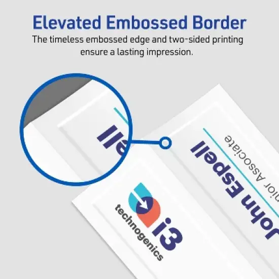 Avery Tent Cards, 2.5" x 8.5", Embossed Border, 200 Cards (25305) image {3}