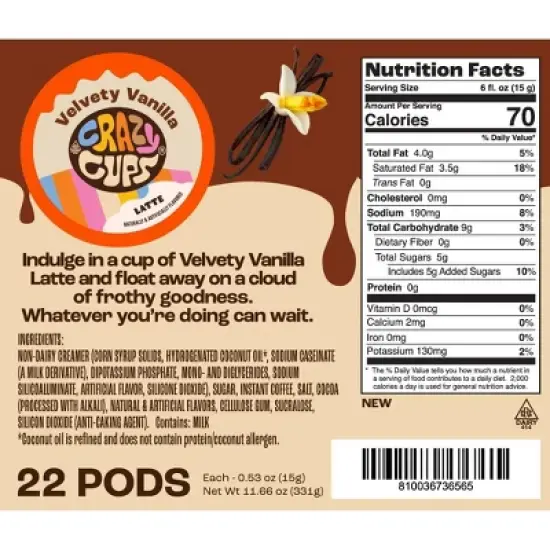 Velvety Vanilla Latte Pods image {2}