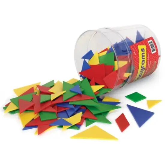 Learning Resources 4 Colors Classpack Tangram Puzzles - 30pc image {4}