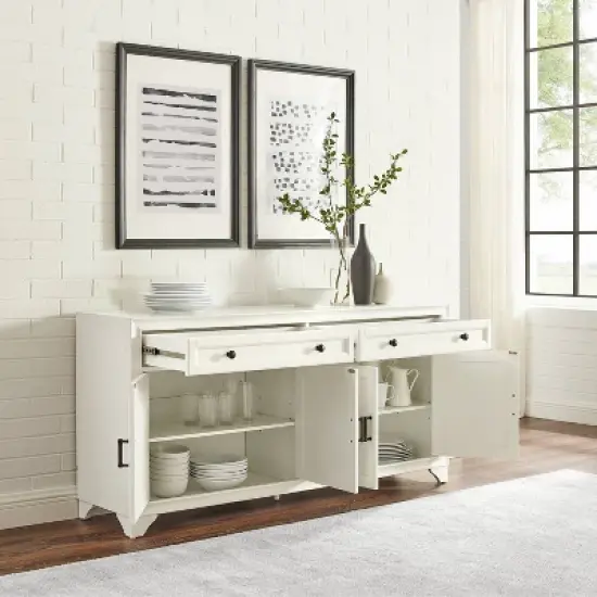 Tara Sideboard Distressed White - Crosley image {3}