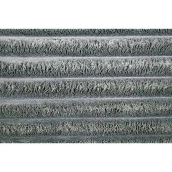 Convertible Wide-Welt Polyester Sofa Sleeper Sofa Chair W/ Polyesterll-Out Bed Smoke image {12}