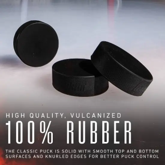 Franklin Sports Ice Hockey Puck - Black image {5}