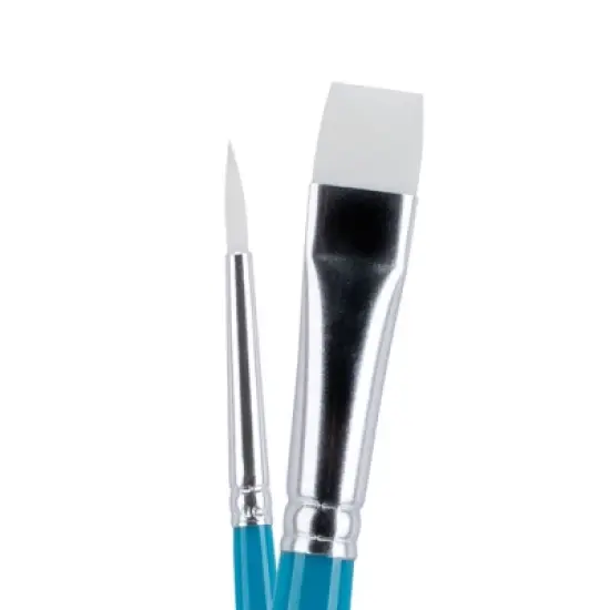 Creative Mark Masking Fluid Paint Brushes (Set of 10) - Watercolor Brushes Contains Synthetic Hair w/ Short Wood Handles image {2}