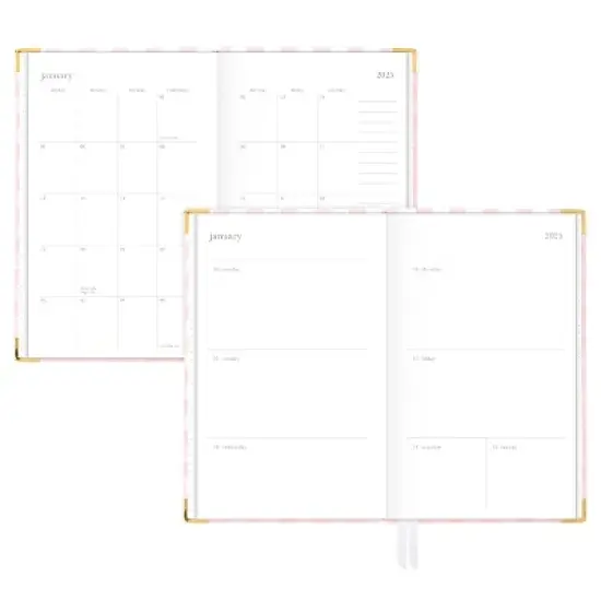 Sugar Paper Essentials 2025 Weekly/Monthly Planner 5.125"x8.188" Pink Buffalo Check: Adult Stationery, Non-Toxic, Acid-Free image {2}