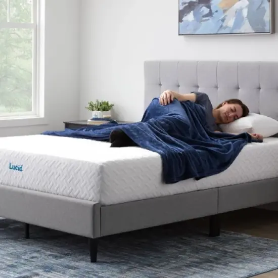 Lucid Comfort Collection Plush 10" Gel Memory Foam Mattress image {8}