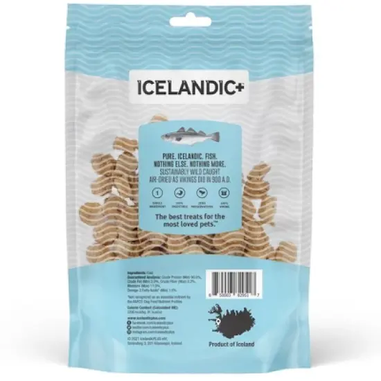 Icelandic+ Mini Cod Fish Chips Training Dog Treat 3-oz Bag image {1}
