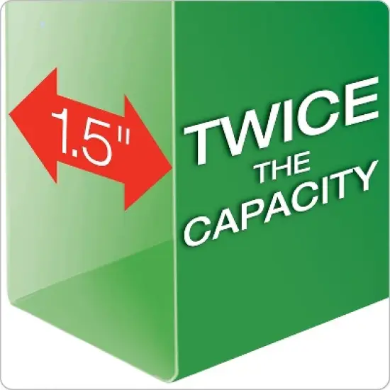 Pendaflex DoubleStuff File Folders 1/3 Cut Letter Assorted 50/Pack 54460 image {1}