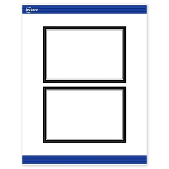 Avery Printable Rectangle Postcards, Double Black Border, 4" x 6", Matte White Rectangle Postcards, Laser/Inkjet, 20ct, Great for Postcards image {9}