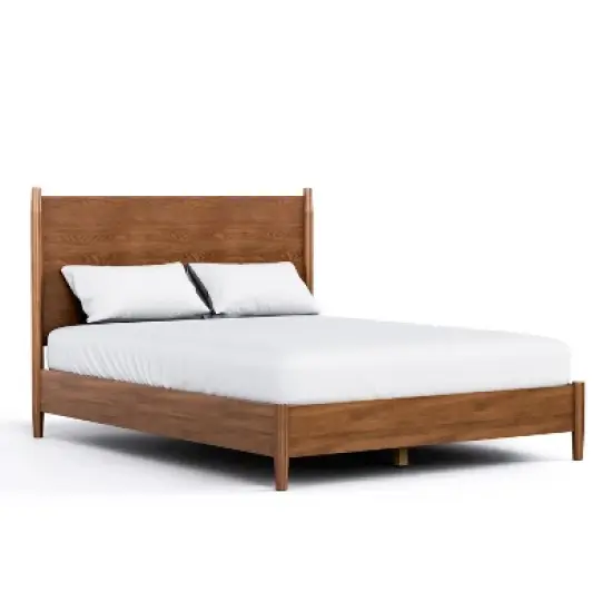 HOMES: Inside + Out 3pc Full Riverstone Mid-Century Modern Bedroom Set with 2 Nightstands Walnut image {15}