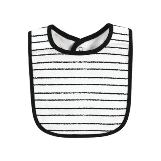 Hudson Baby Infant Boy Cotton Bibs, Mom Dad Moon And Back, One Size image {3}