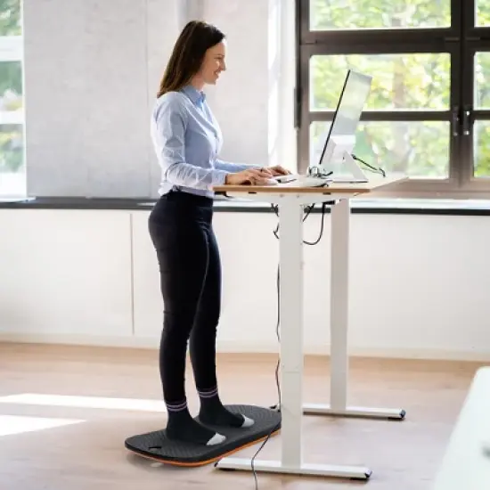 Costway Portable Anti-Fatigue Balance Board Wobble Board W/Raised Massage Points Office image {1}