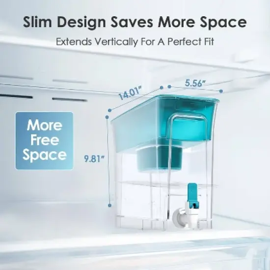 Waterdrop Slim Water Filter Dispenser with Extra 2 Replacement Filter image {2}