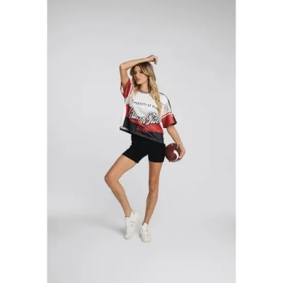 NCAA Alabama Crimson Tide Women's Crew Neck Mesh Jersey image {3}