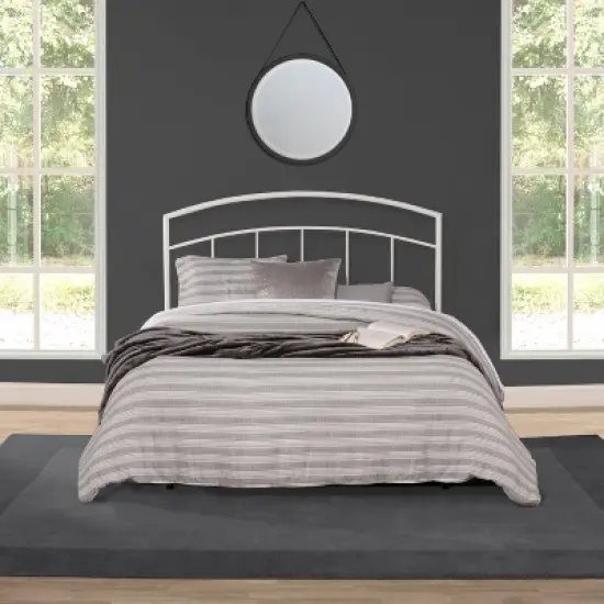 Full/Queen Julien Metal Headboard with Frame White - Hillsdale Furniture image {3}