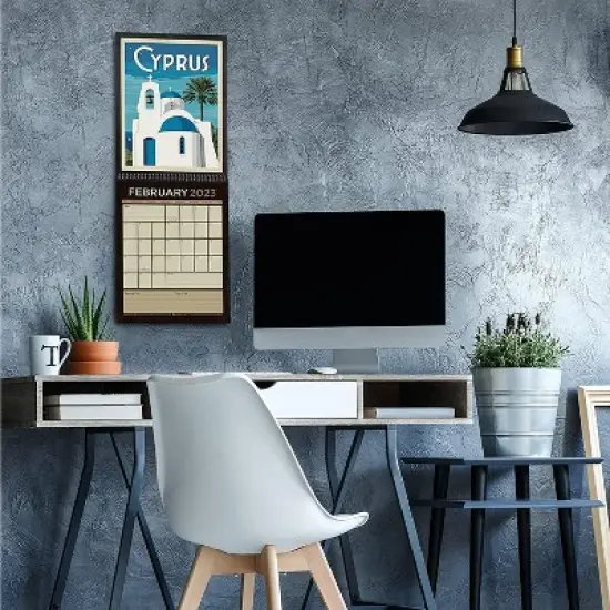 Americanflat 12 Month 2023 Calendar  - Monthly Format Large Wall Calendar - Hanging Wall Planner 10x26 Inches When Open image {1}