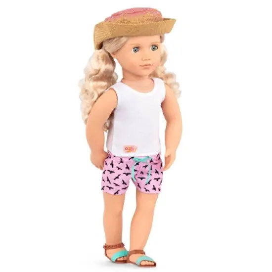 Our Generation Coral with Storybook & Accessories 18" Posable Surfer Doll image {2}