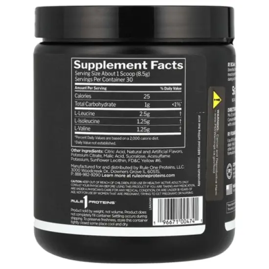 Rule One Proteins BCAA, Orange, 8.99 oz (255 g) image {1}
