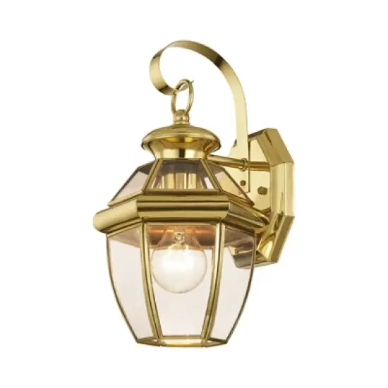 Livex Lighting Monterey 1 - Light Wall Light in  Polished Brass image {2}