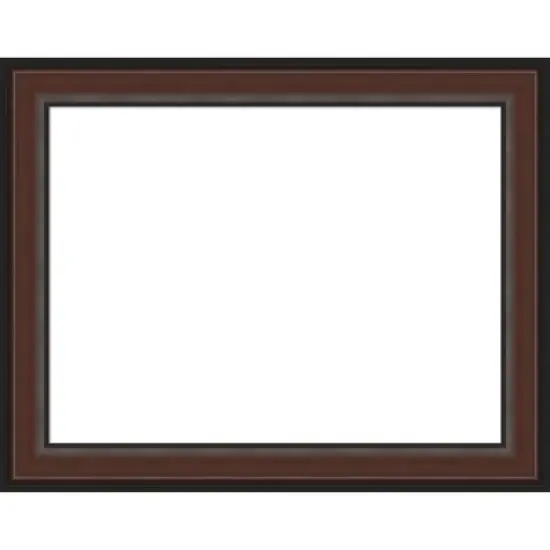 Amanti Art Harvard Walnut Framed Dry Erase Magnetic Board image {12}