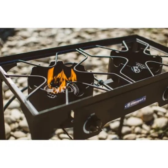 Stansport Outdoor Double Burner Stove With Stand image {4}